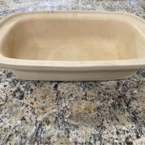 Pampered chef, classic stoneware rectangular lid bowl
